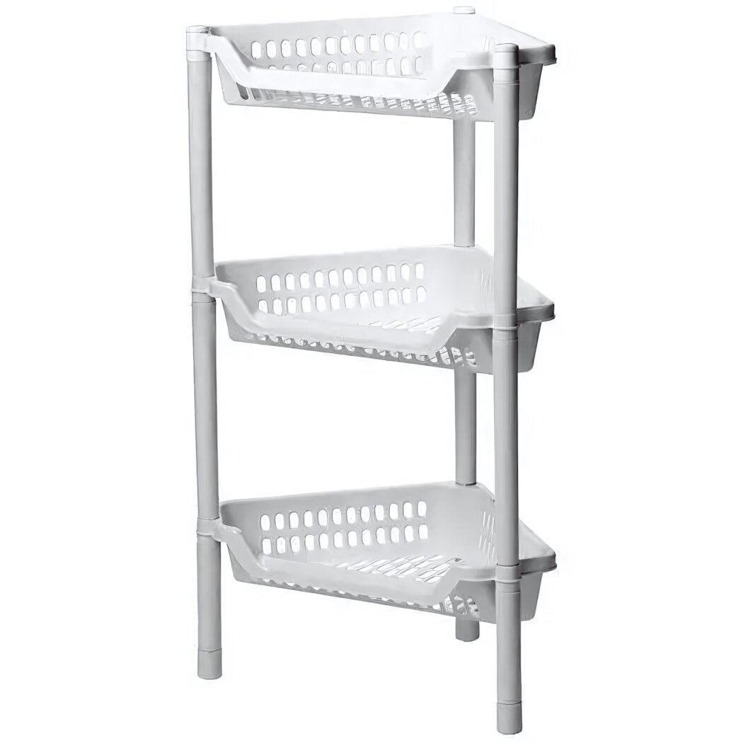 Угловая полка на колесах 