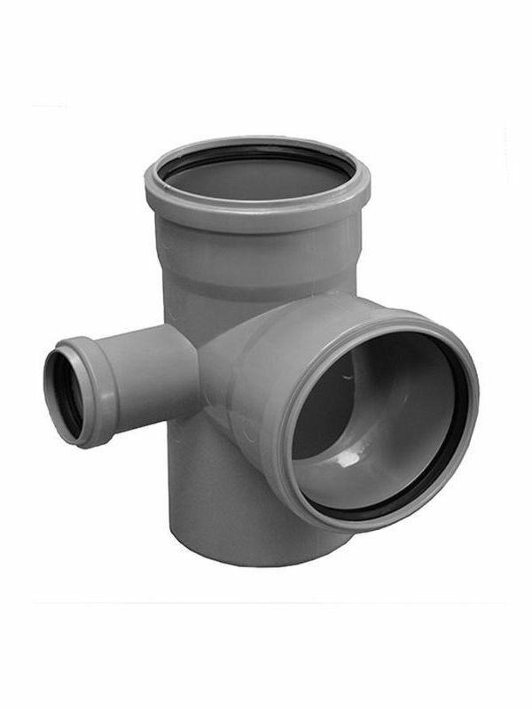 Крестовина двухплоскостная 110 х 110 х 50 90* левая Sinikon серая (внутренняя) - 1 шт.