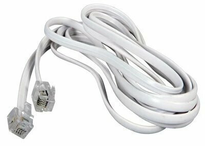 Набор Удлинитель телефонный Rexant белый 5 м {18-3051} (2 шт)