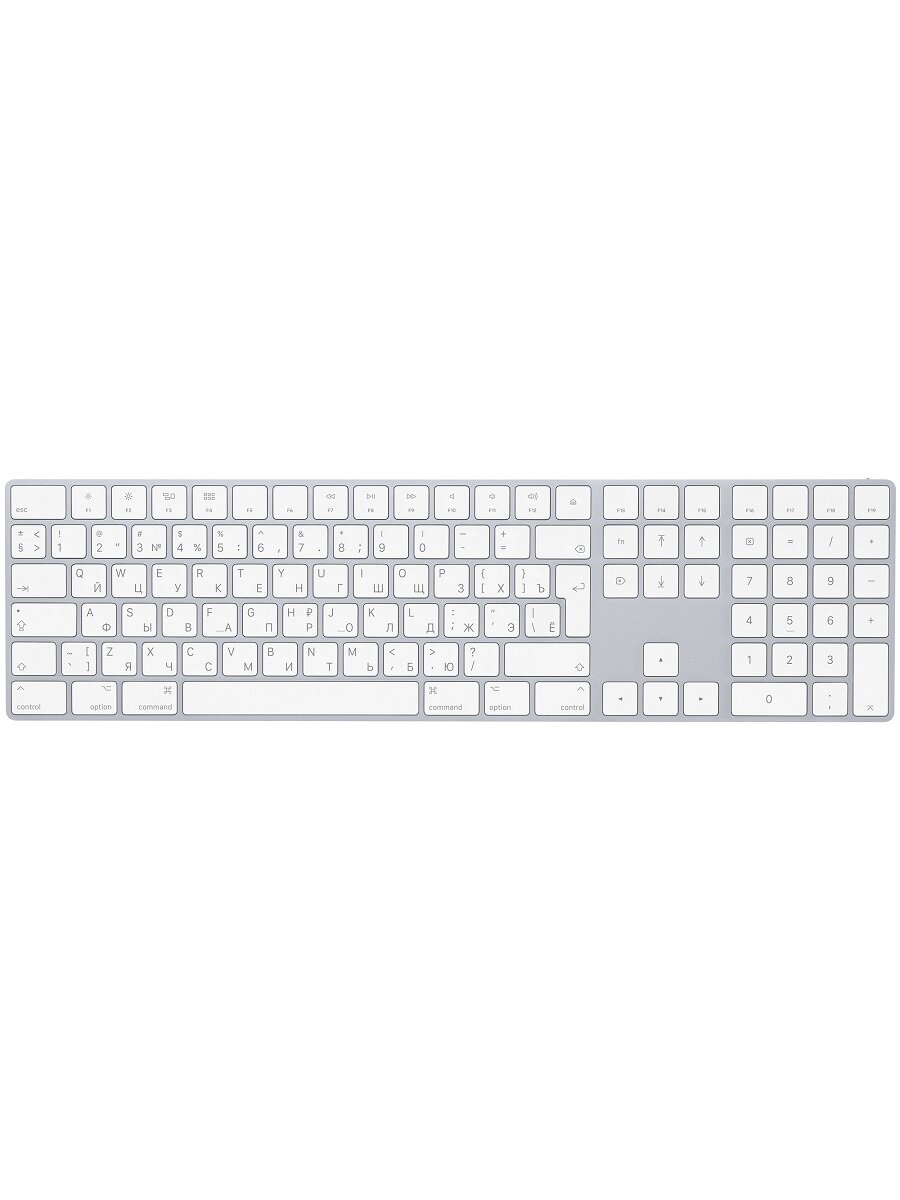 Клавиатура Apple Magic Keyboard with Touch ID and Numeric Keypad, белая