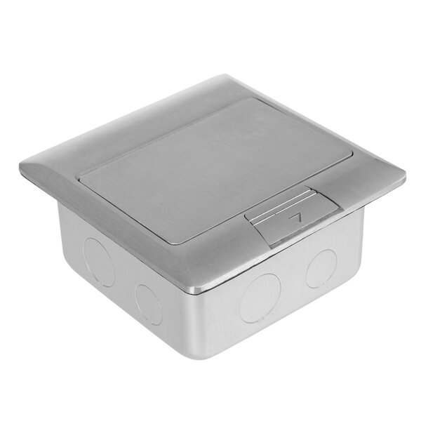 Datarex (Датарекс) Лючок напольный 4 модуля выдвижной алюминий в бетон серебрянный