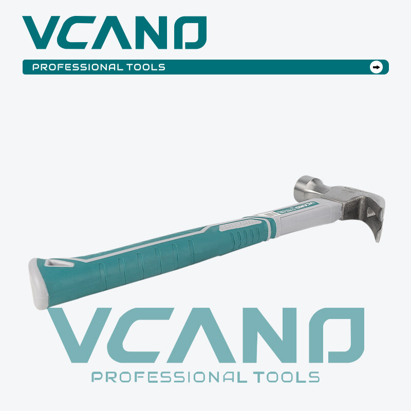 Молоток Vcano с гвоздодером из закаленной кованной стали 500 г. — фото 1