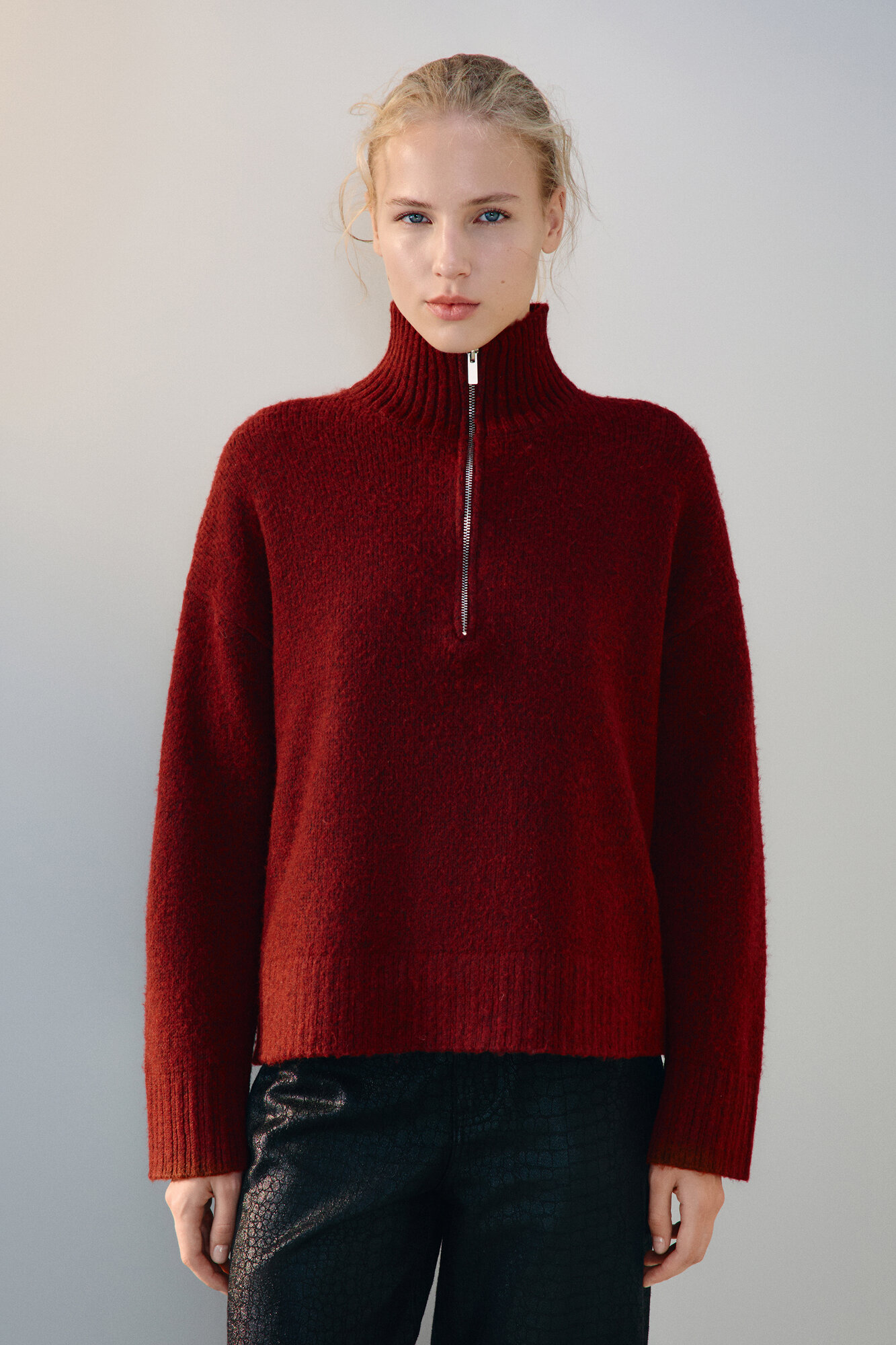 Джемпер Befree Women SMART, размер M, темно-бордовый — фото 1