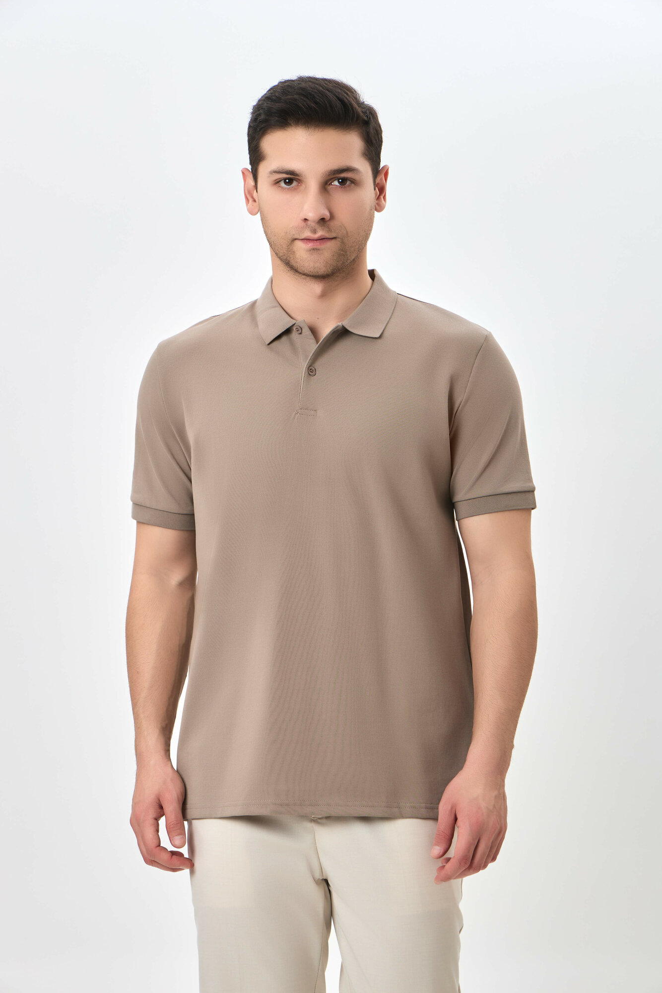 Поло спортивное TERRA PRO, размер M, beige
