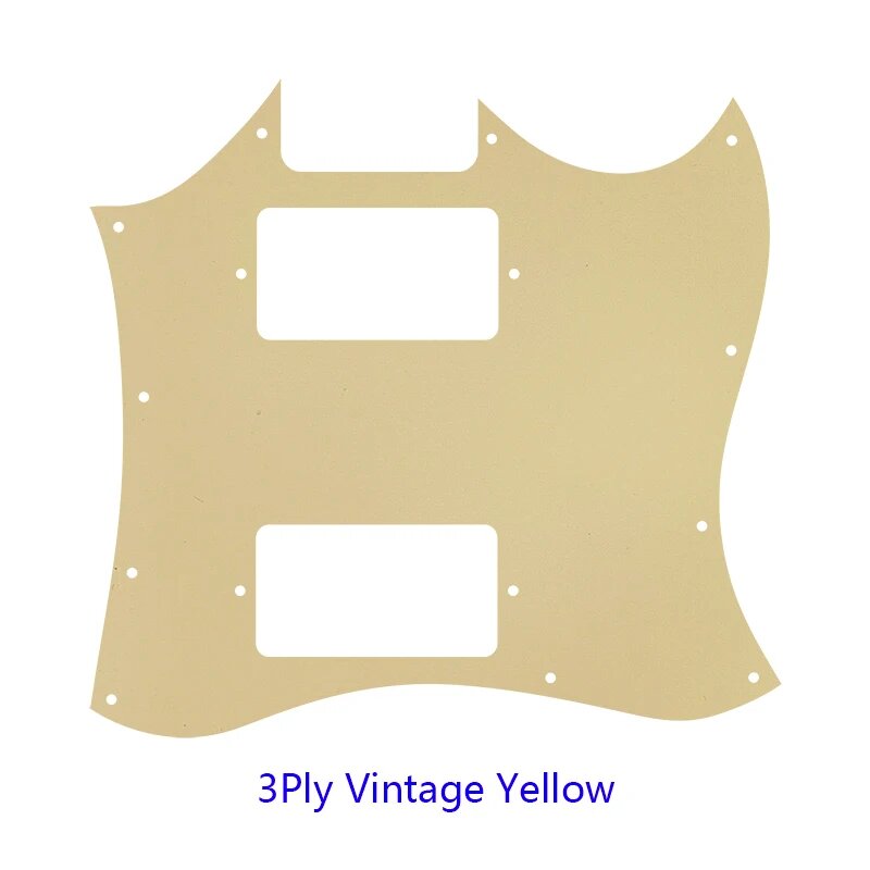 Pleroo G310 SG PAF многоцветная накладка для гитары 3Ply Vintage Yellow
