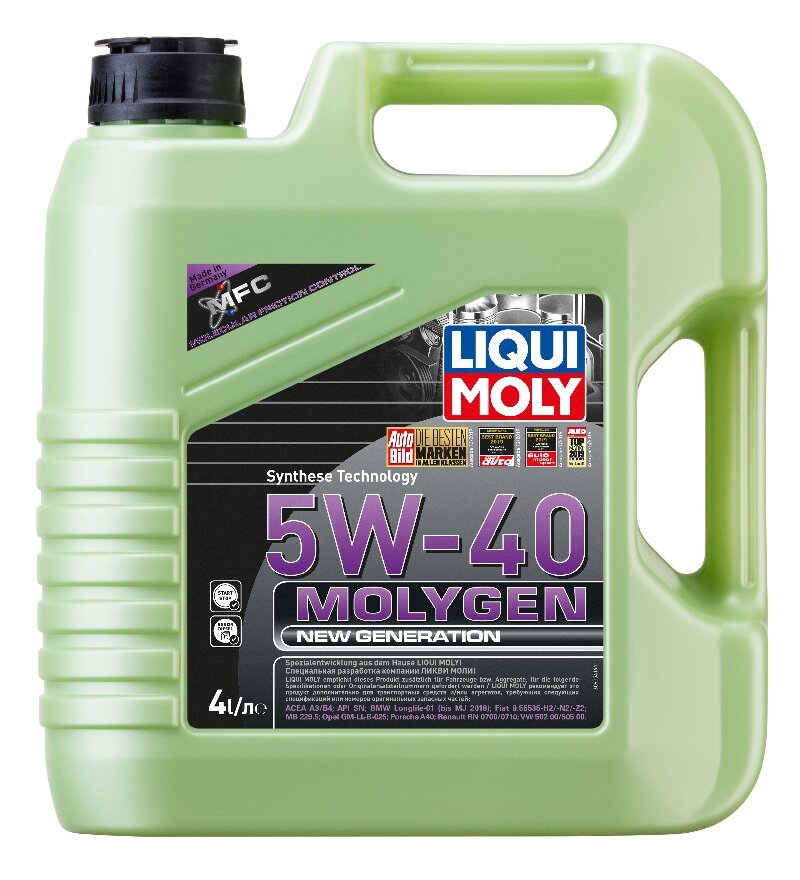 Масло LIQUI MOLY MOLYGEN NEW GENERATION 5W40 4Л