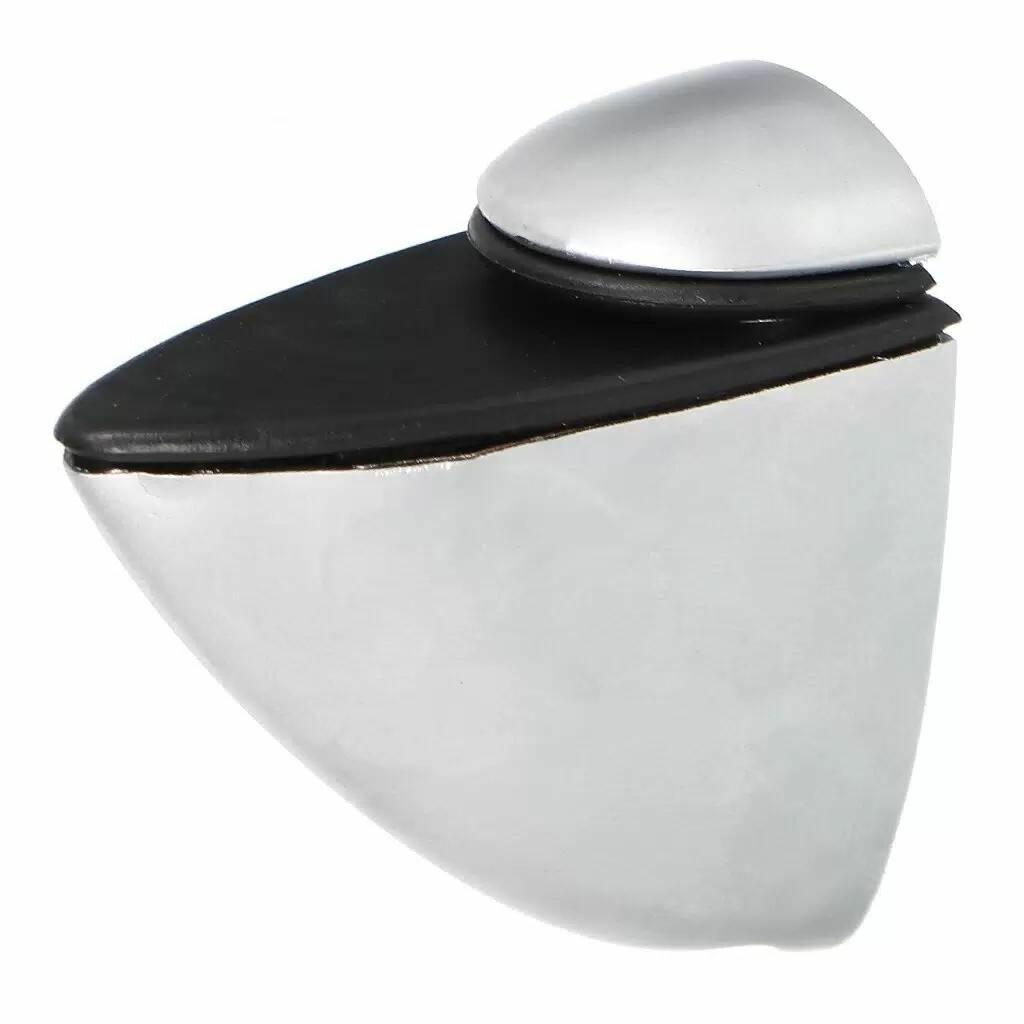 Полкодержатель Пеликан средний матовый хром пластиковый