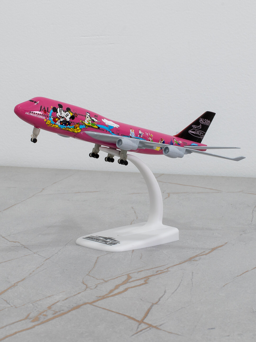 Модель самолёта Boeing 747, Japan Airlines (JAL) 20 см Металл+пластик