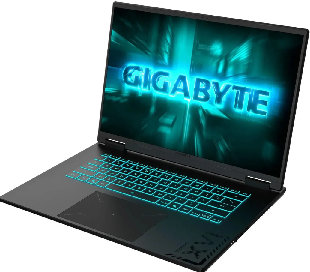 Изображение Ноутбук Gigabyte Gaming A16 16"WUXGA;165Hz/AMD Ryzen AI 7 260/64GB/SSD 2TB/RTX5060 8Gb/noOS/черный