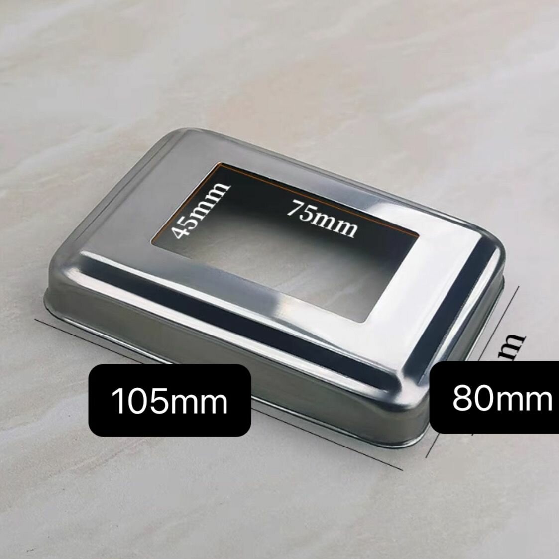 Нержавеющая сталь 304 Комплектующие для сборки и установки перил поручней и ограждений для кованых лестниц 10 штук(75x45mm)