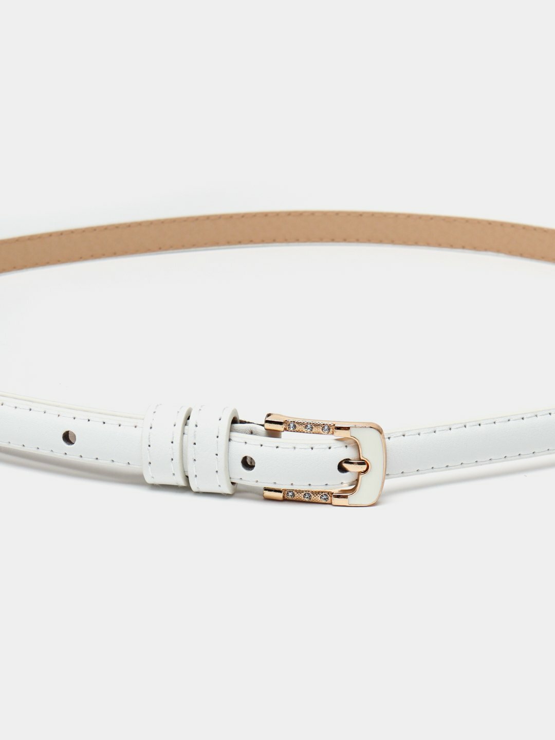 Ремень  для девочек и женщин, кремовый — фото 1