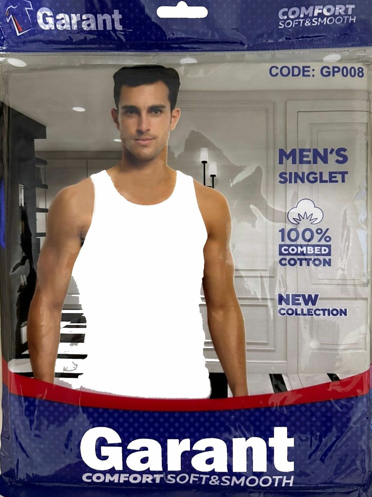 Майка спортивная Garant  размер м  белый белый