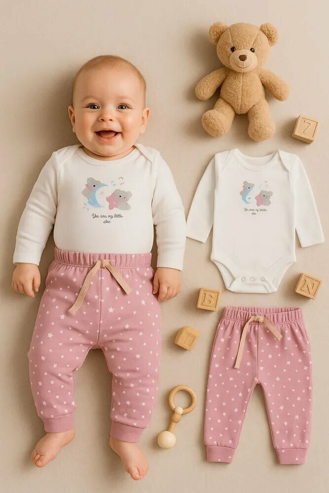 Комплект одежды MARK FORMELLE размер 68-44 белый розовый