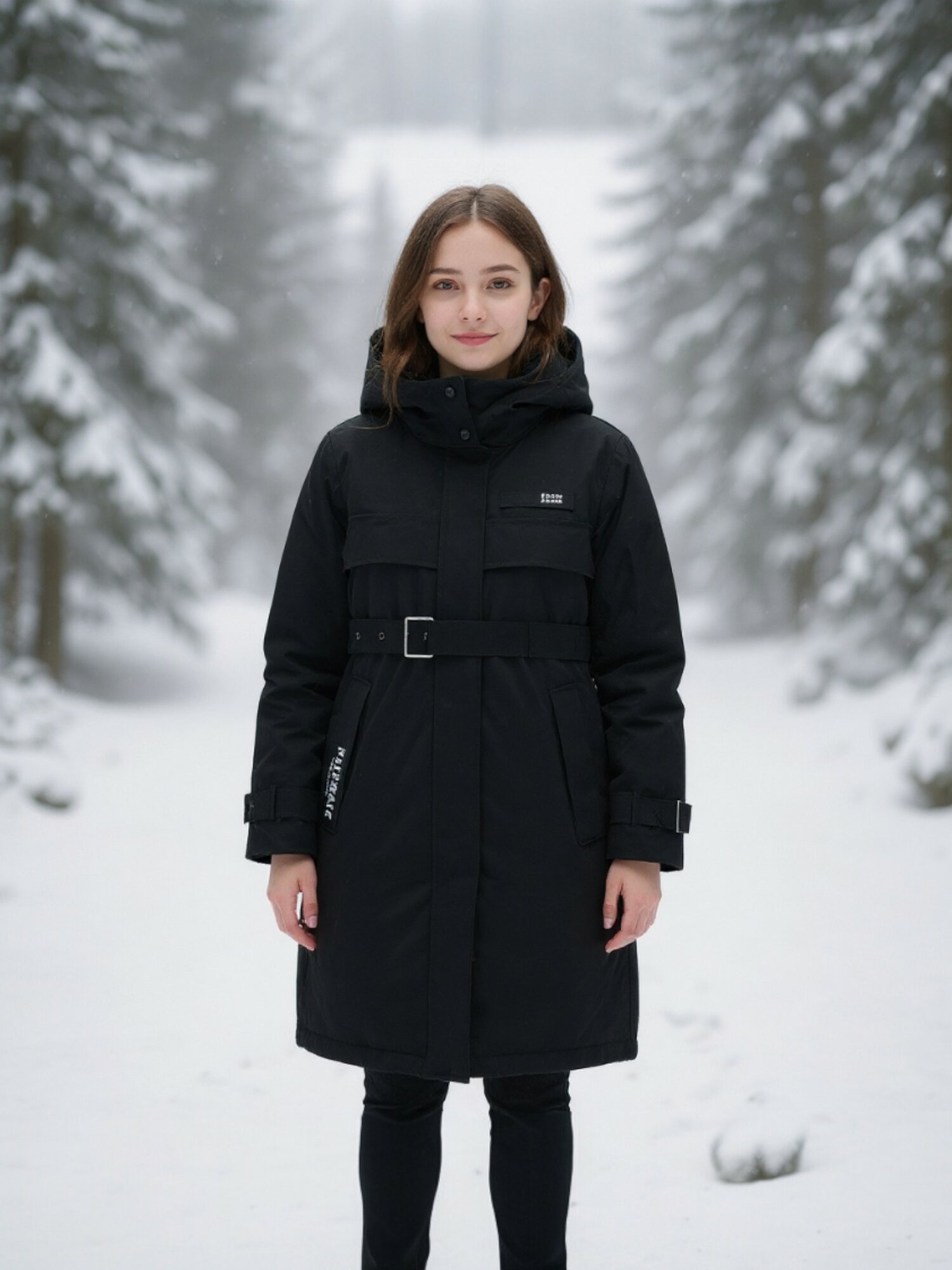 Пальто МАМА В ТЕМЕ размер 140 черный