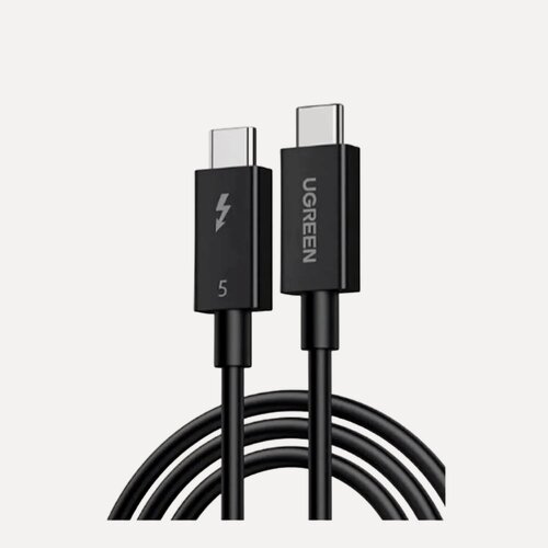 Изображение товара Кабель Ugreen L703 ThunderboltTM 5 Cable 5A Max black, usb type-c/type-c, 1 м, черный