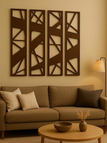 Изображение товара Декорация настенная панно на стену, для интерьера, 4 шт