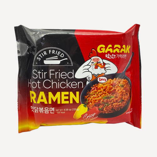 Изображение товара Лапша быстрого приготовления GARAK рамен Stir-fry со вкусом острой курицы 130 г, Южная Корея