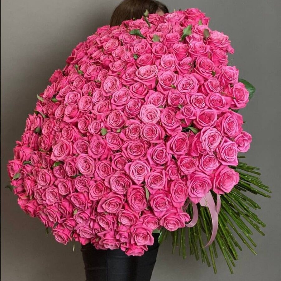Букет из розовых роз 201 шт красивый букет цветов шикарный премиум цветы премиум букет