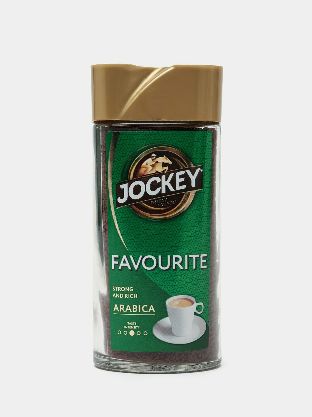 Jockey Arabica Favourite – Растворимый кофе из 100% арабики, Крепкий и насыщенный вкус, Премиум качество, 95 г