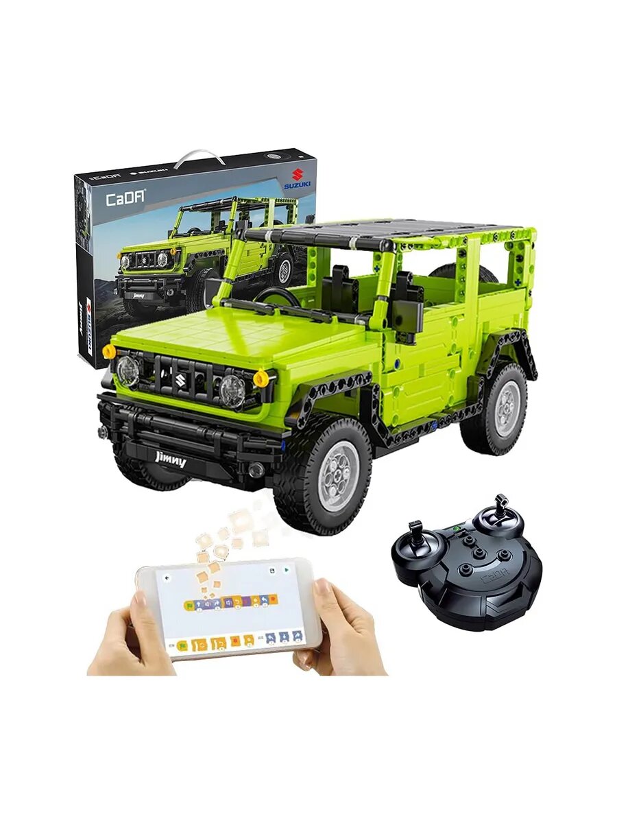 Радиоуправляемый автомобиль CADA конструктор JIMNY C51201W, 579 деталей