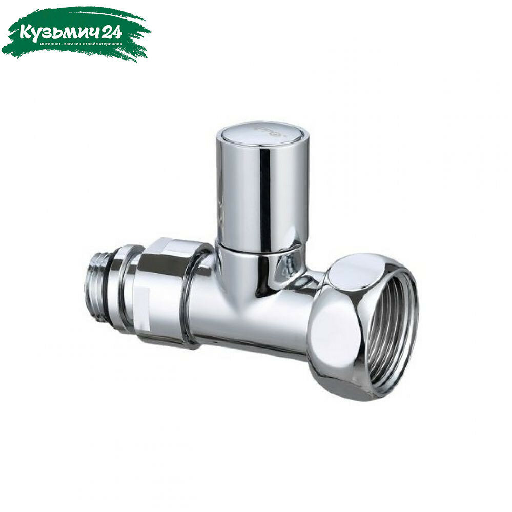 Кран для полотенцесушителя Gappo G475.0506 НР-ВР 3/4х1 прямой хром