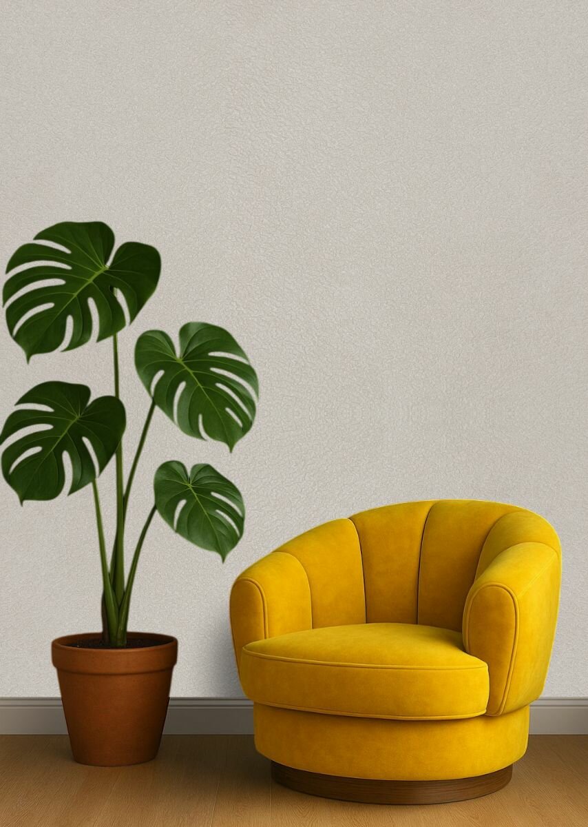 Обои флизелиновые 106 м. Эффект окрашенных стен. Без подбора рисунка. Метровые однотонные рельефные моющиеся . В спальню детскую кухню прихожую. Бежевые