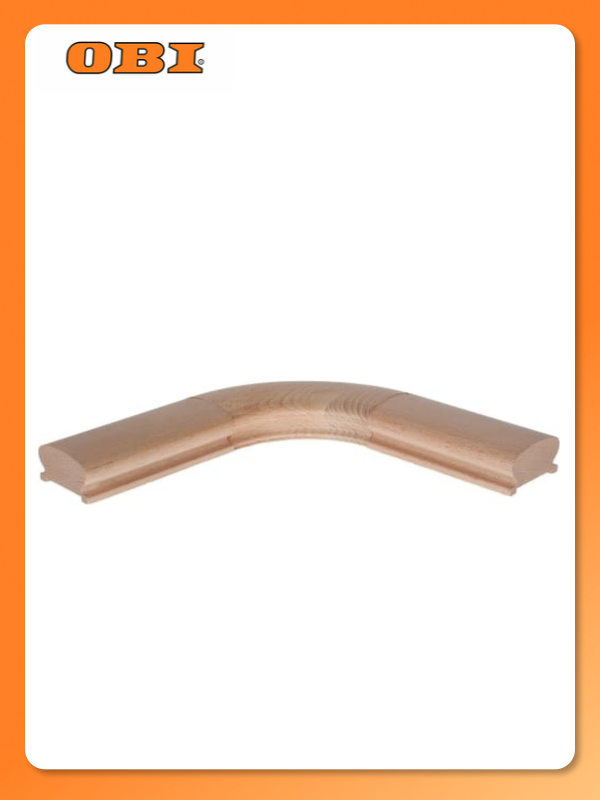 Поворот поручня круглый 5x50 см сосна сорт экстра