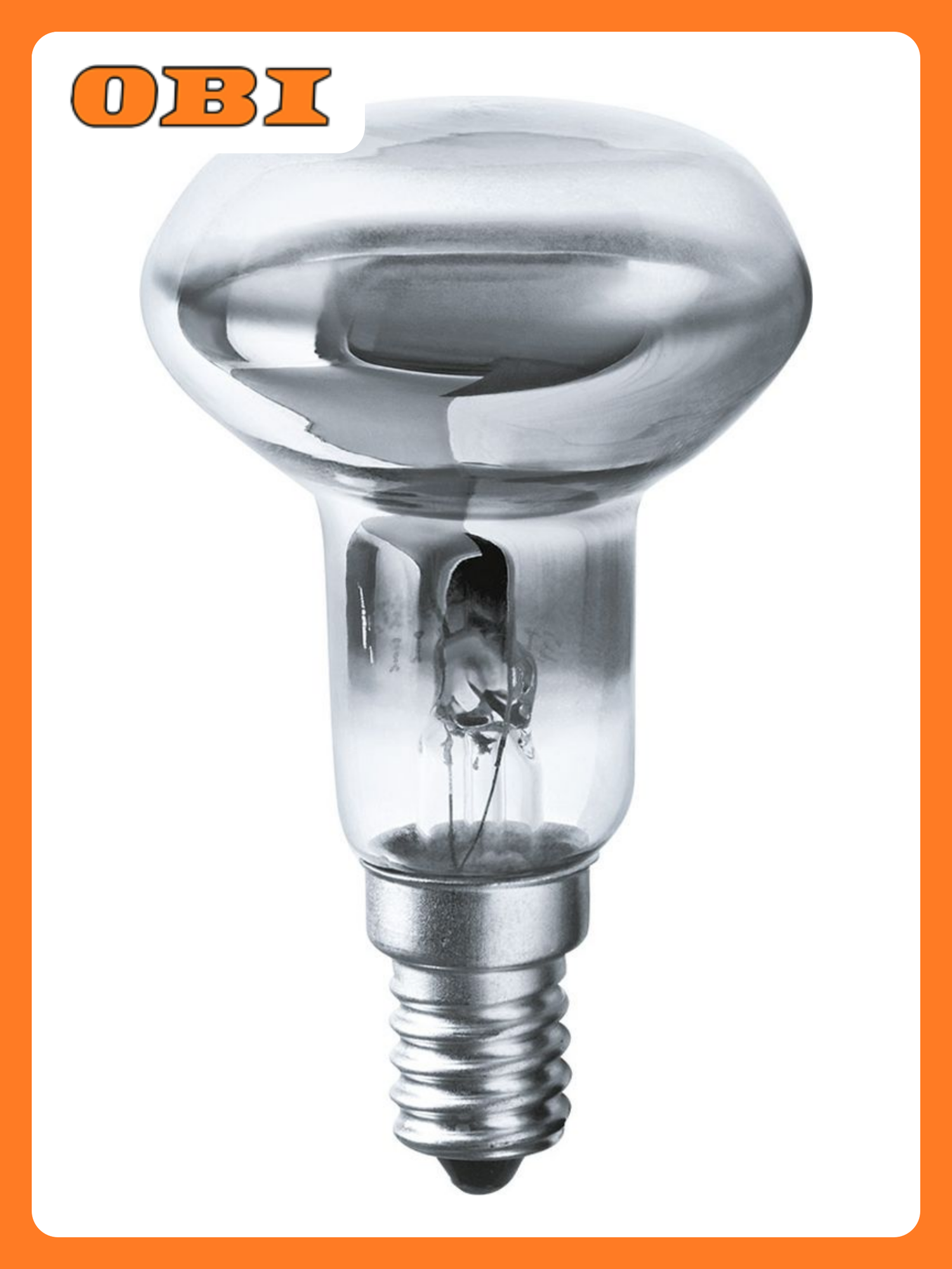 Лампа накаливания Navigator NI-R50 зеркальная E14 60Вт 450лм срок службы 1000ч