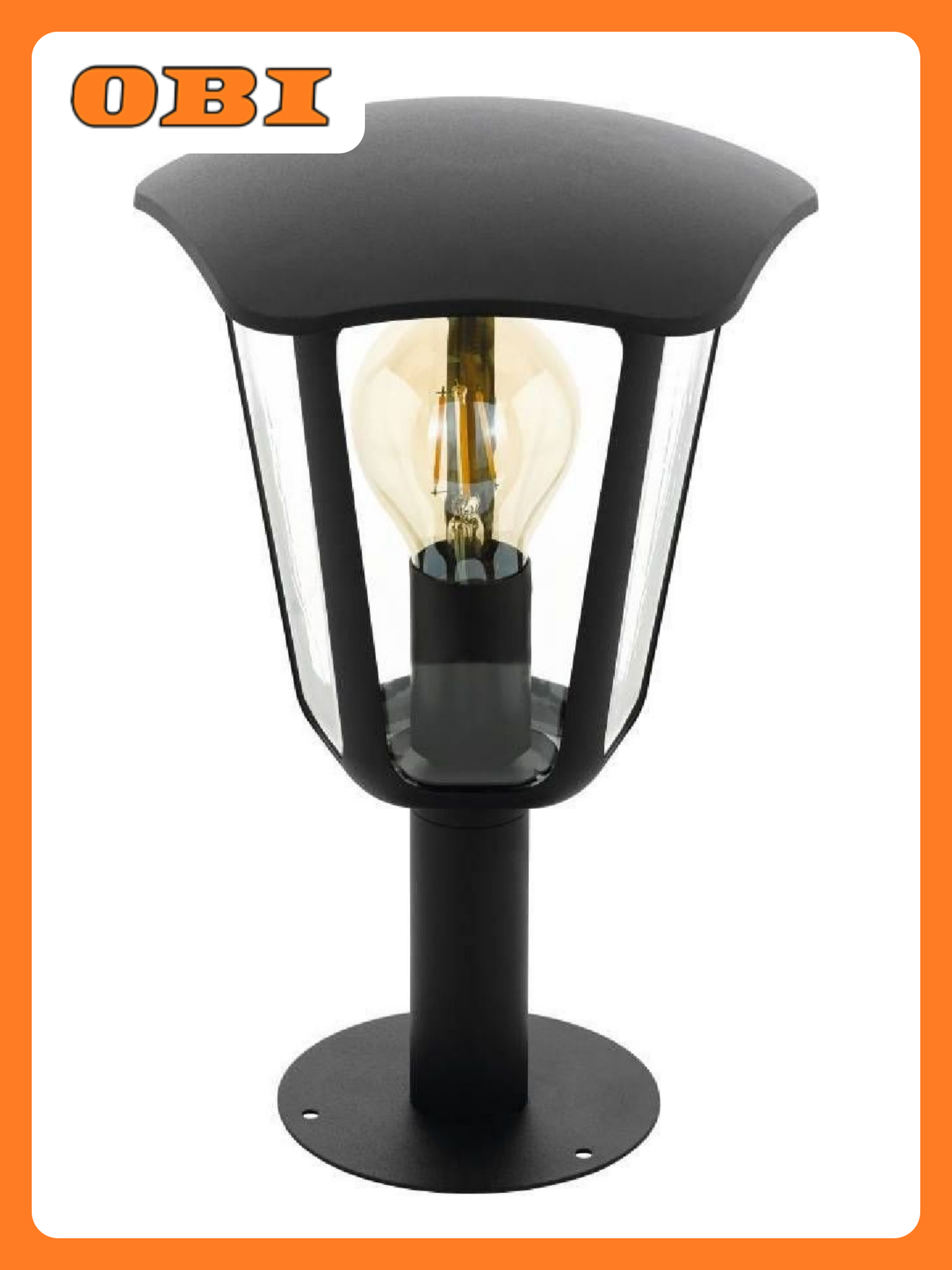 Светильник Eglo уличный Monreale напольный 1х60WхЕ27 черный