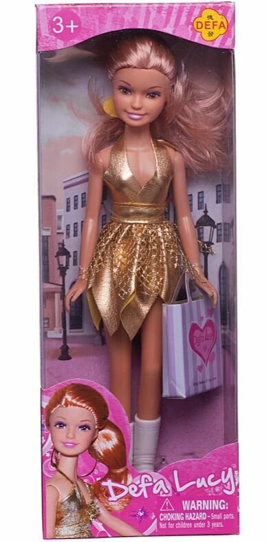 Defa Lucy Кукла Модница с бумажным пакетом 23 см