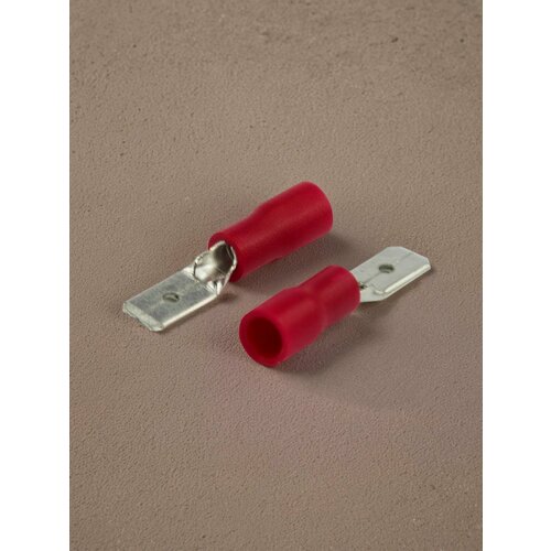 Клемма плоская изолированная РПи-п 1.5-(4.8)/РПИп 1,25-5 штекер 4.8 мм 0.5-1.5 мм² красная REXANT