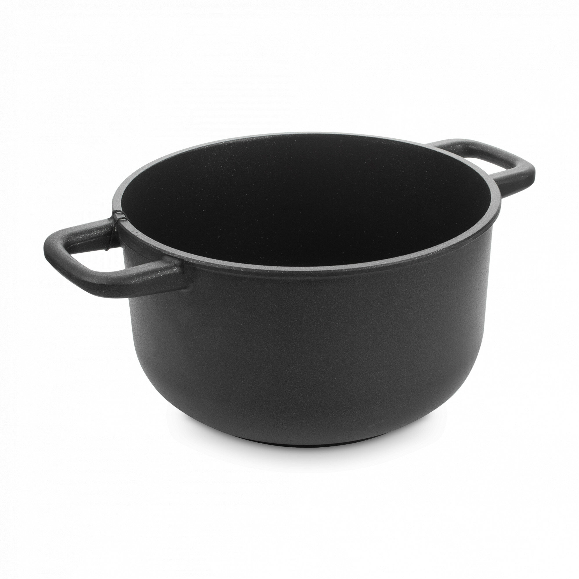 Кастрюля OLYMPIA Diamant Plus 415 20  антипригарное покрытие  20см  3 5л  литая  черная