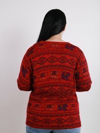 Свитер , размер OneSize, красный — фото 1