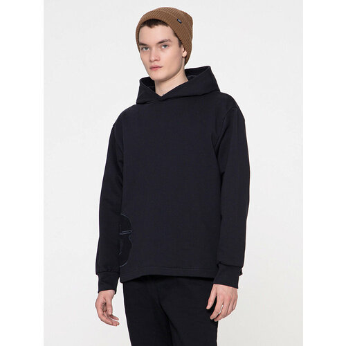фото Худи streetbeat hoodie straight french terry, размер s, , черный матовый