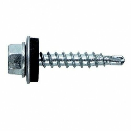 Набор саморезов Крепдил кровельные К 5.5х25 мм сверло шайба EPDM оцинкованные 100 шт