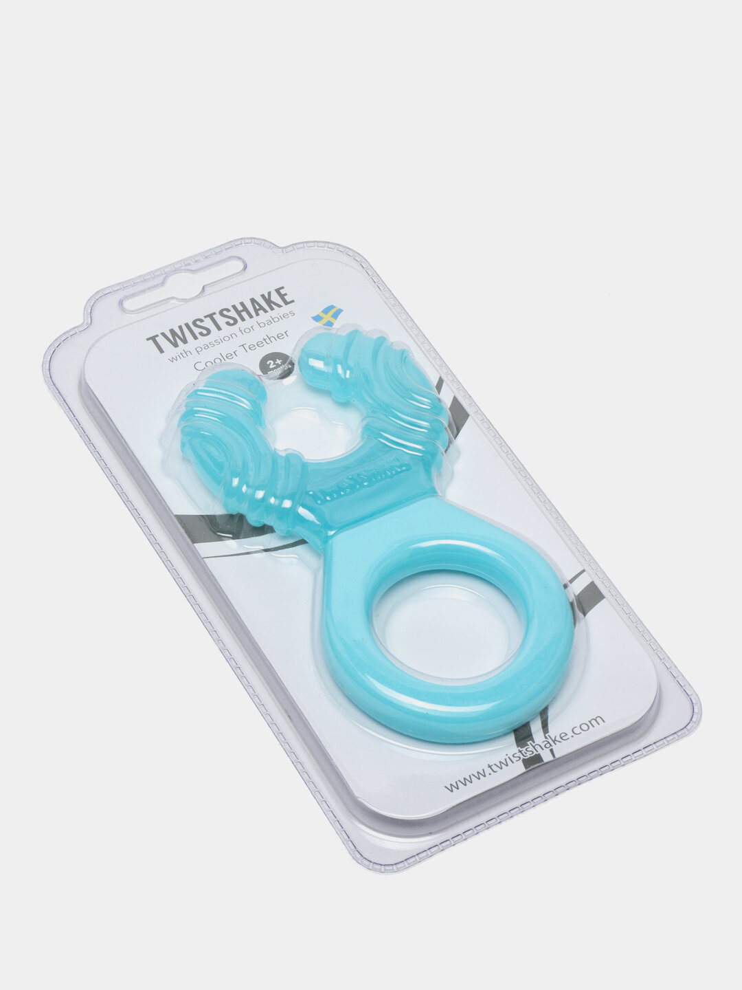 Прорезыватель детский Twistshake, силикон, от 2 мес, голубой, синий — фото 1