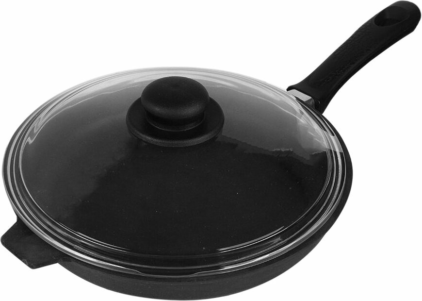 Сковорода универсальная Камская посуда Б6042  антипригарная  черная