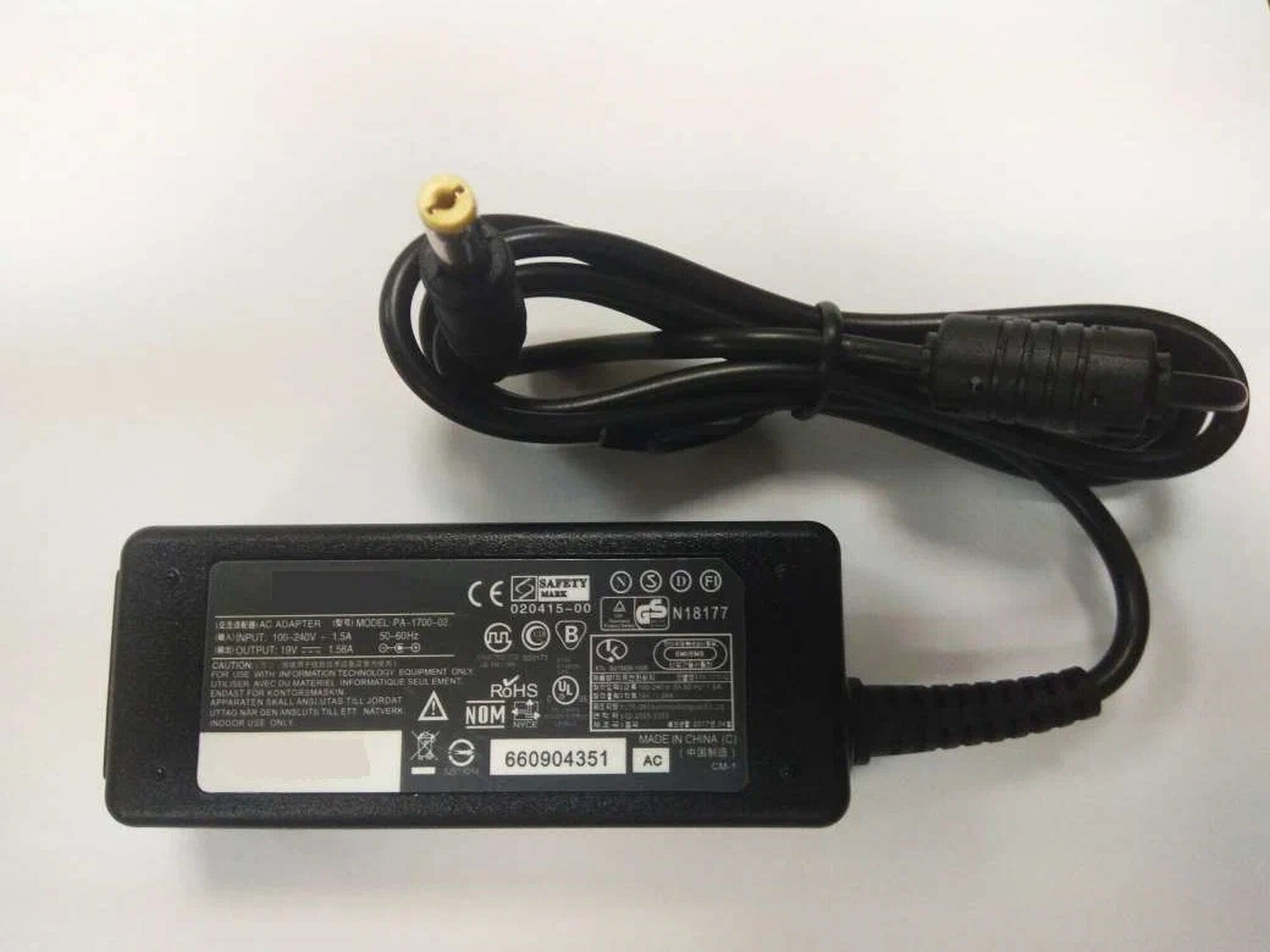 Блок питания для Acer 19V 1.58A 30W (штекер 5.5x1.7мм)