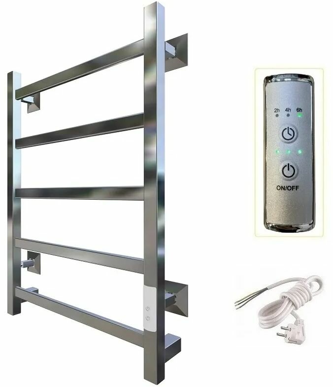 Полотенцесушитель электрический Тругор Пэк 20 кв 60х40 матовый хром