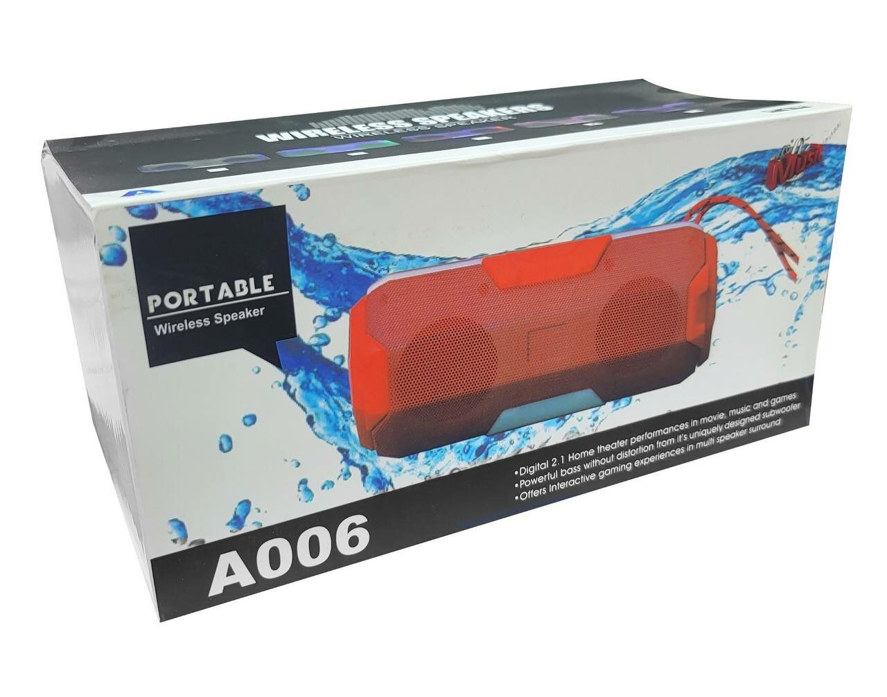 Колонка Bluetooth A006 с мощным басом