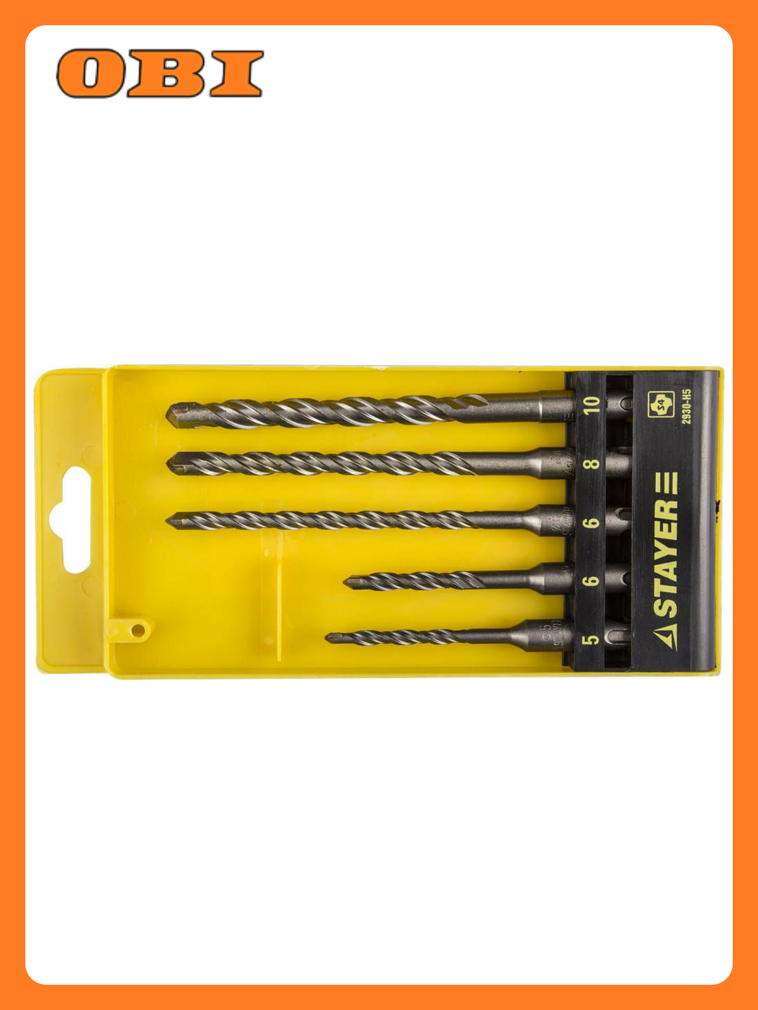 Набор буров STAYER PROFESSIONAL SDS-PLUS для бетона кирпича камня 5 шт