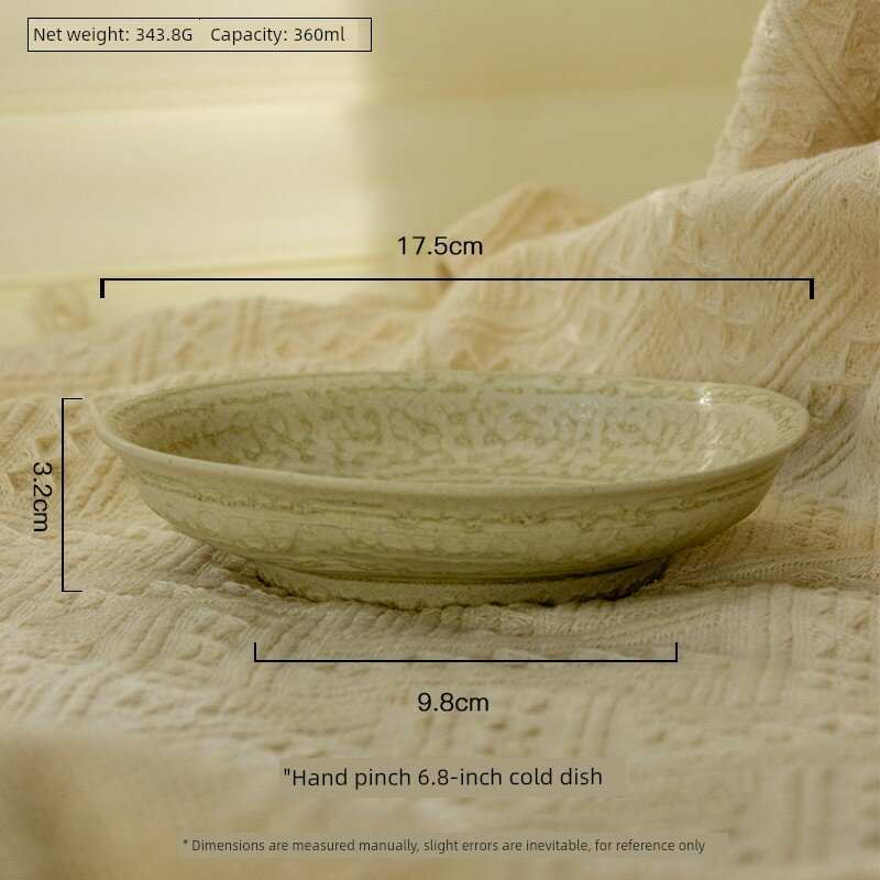 Новинка 2025: Набор посуды из керамики ручной работы в стиле рустик от Kawasawa Ware – винтажные тарелки и миски