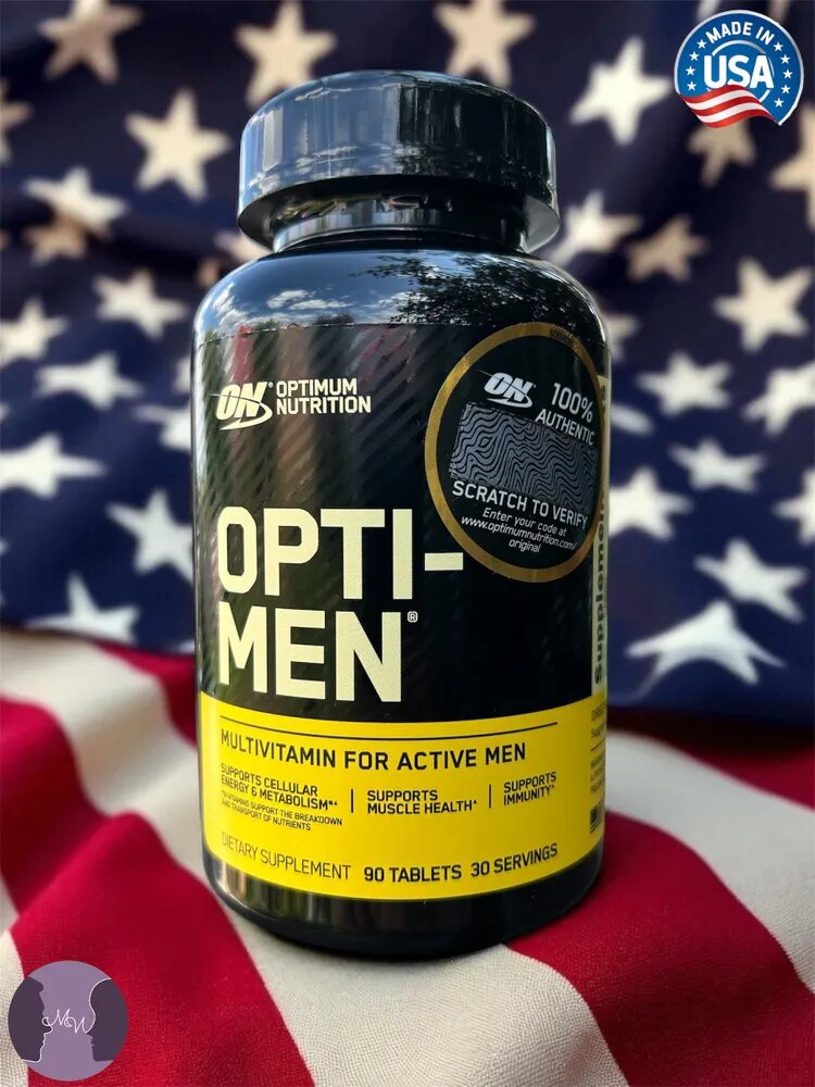 Мультивитамины Opti-Men 90 таблеток витамины для энергии и иммунитета, с проверочным стикером — фото 1