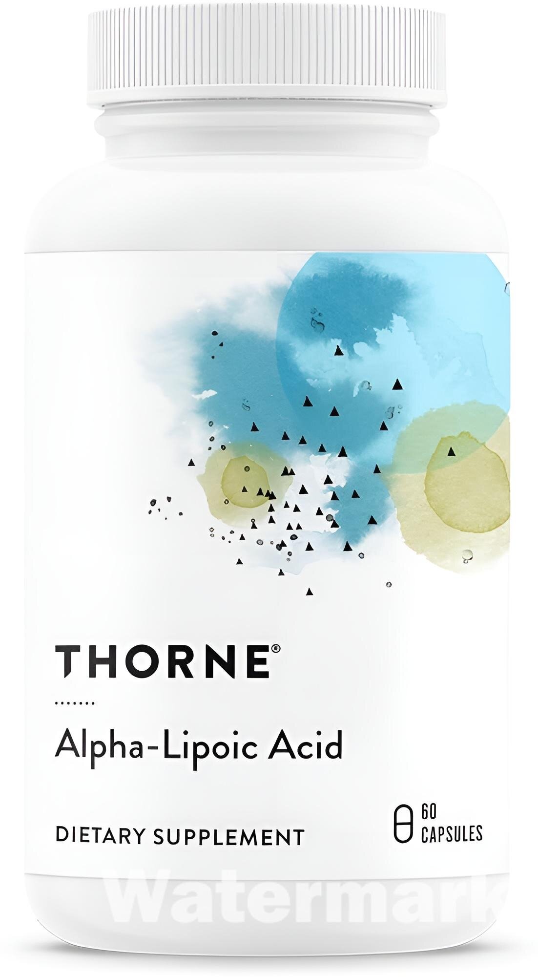 Thorne Alpha Lipoic Acid 300 N60 — антиоксидант для защиты клеток и метаболизма, 60 капсул