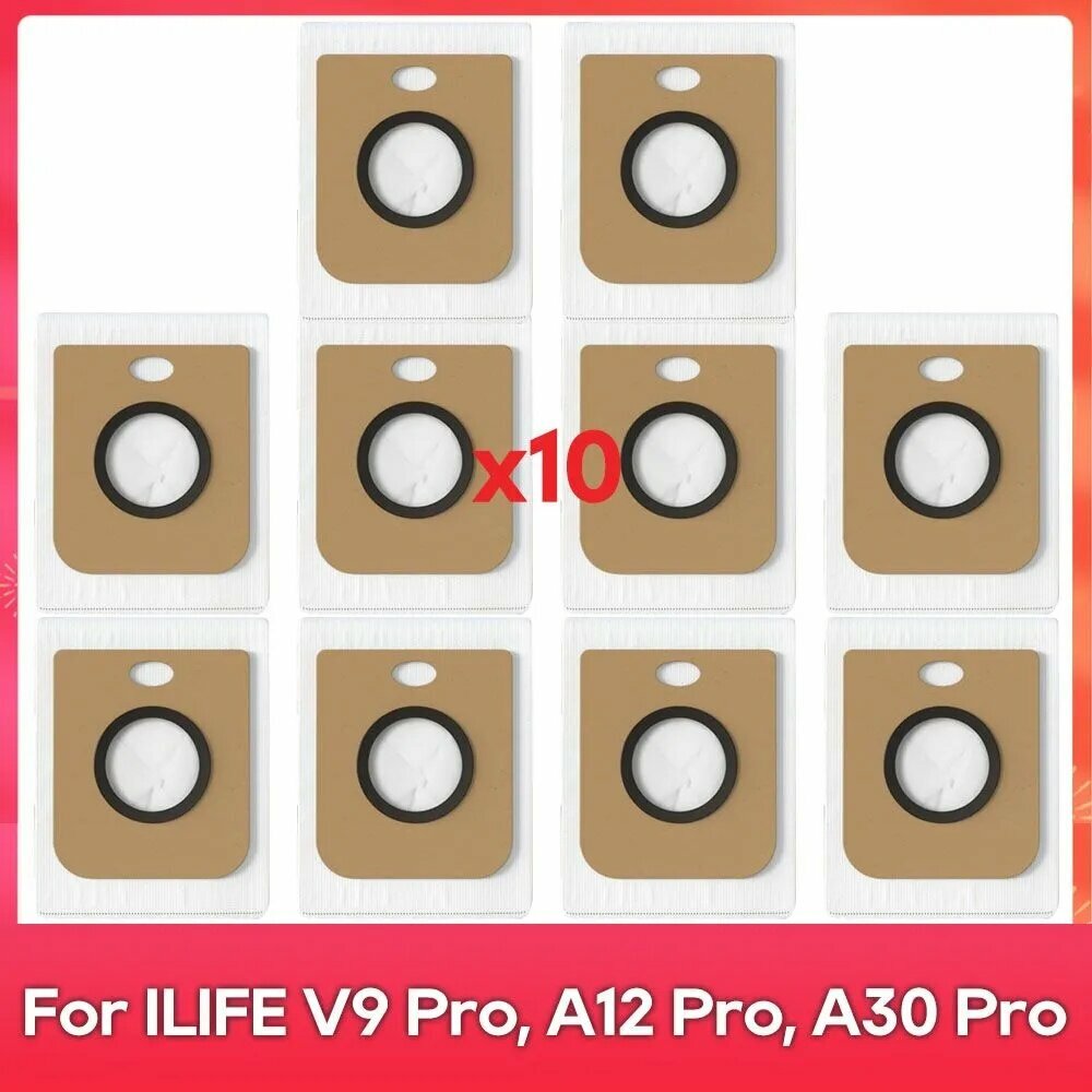 Мешок для пыли, совместимый с ( ILIFE V9 Pro, A12 Pro, A30 Pro ) аксессуары и запчасти для робота-пылесоса.