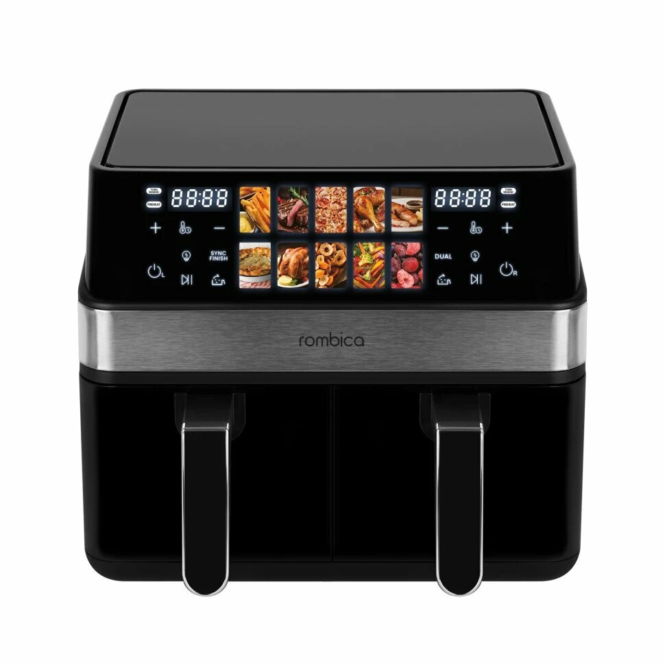 Аэрогриль Rombica myKitchen AFR-005, 2000 Вт, 8 л, сенсор, черный — фото 1