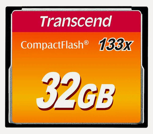 Изображение товара Карта памяти Transcend CompactFlash 32GB 133x Ultra Speed, 20/50 Mb/s
