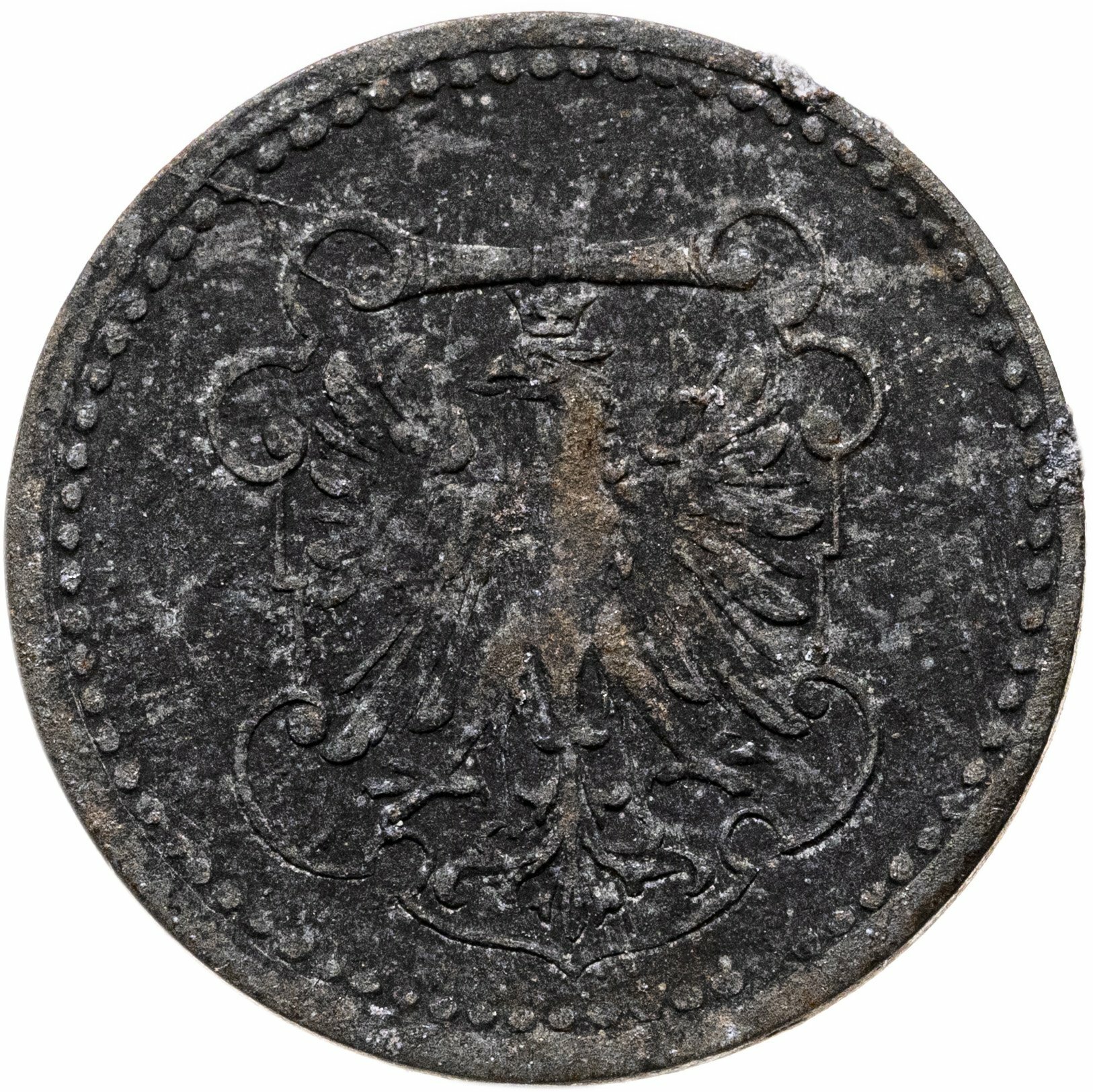 Германия, Франкфурт 10 пфеннигов 1919, Железо, в сохранности F-VF
