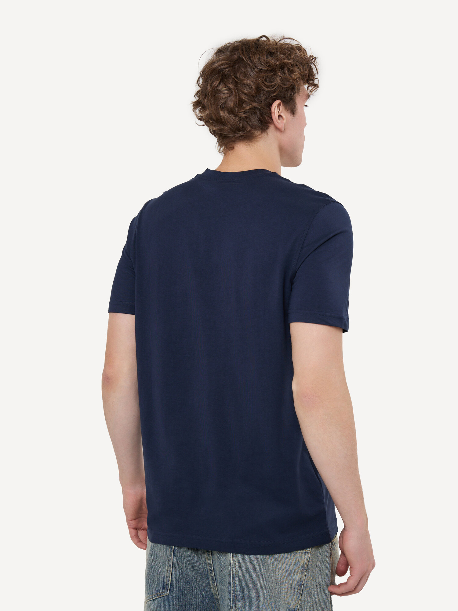 Футболка DIESEL, размер S, темно-синий — фото 1