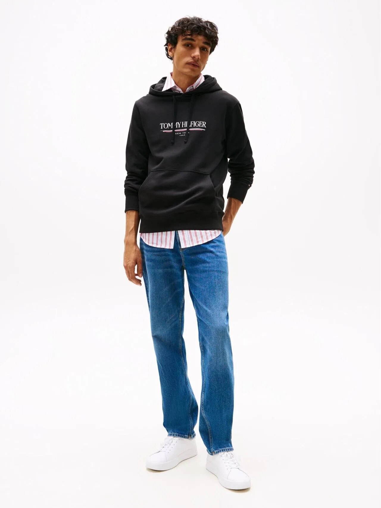 Худи TOMMY HILFIGER, размер M, , черный — фото 1